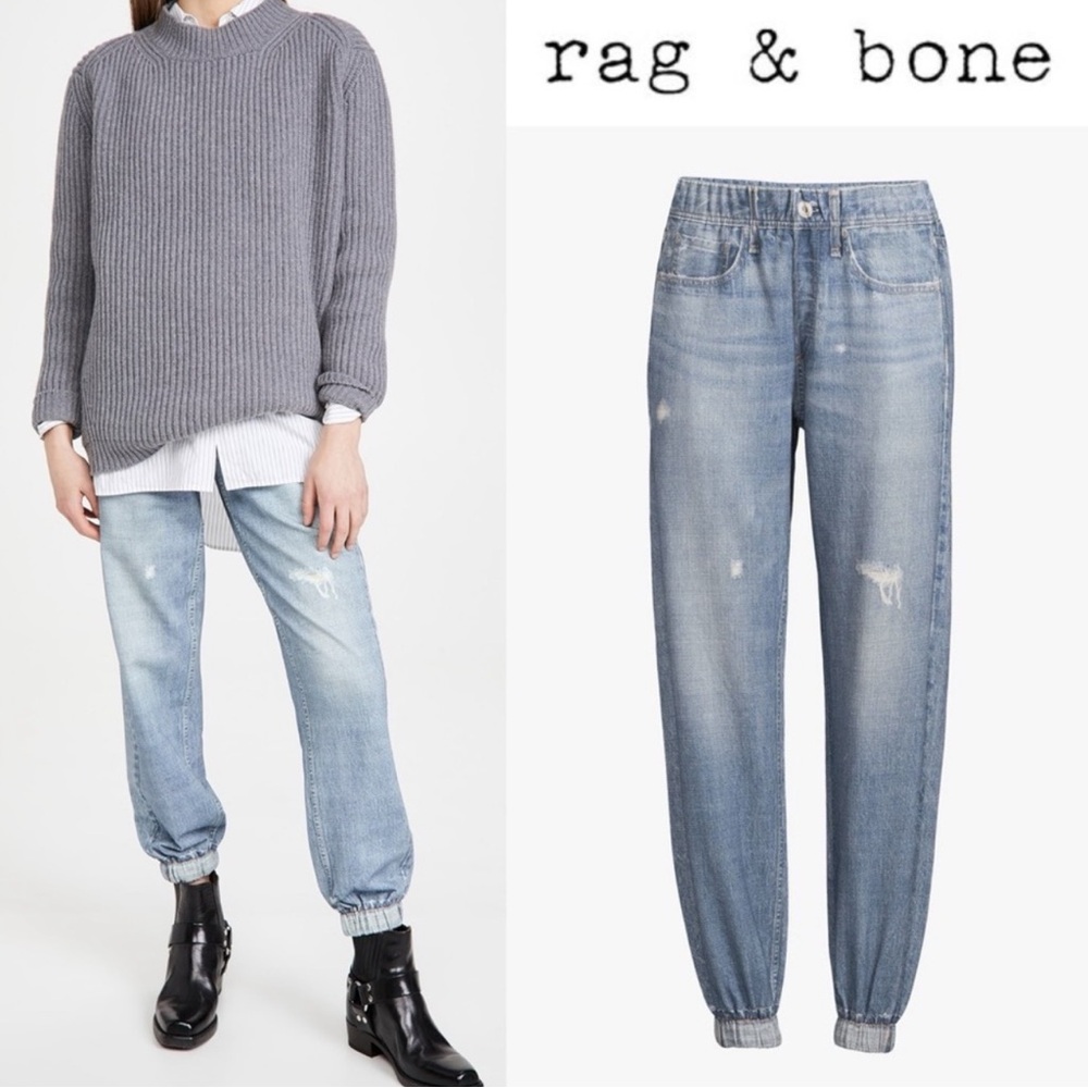 rag & bone Light Blue Jogger Pants